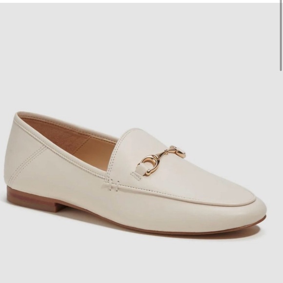 NWT Coach Haley Cream & Gold Slip-On Loafers Size 8 Leather - Picture 6 of 7